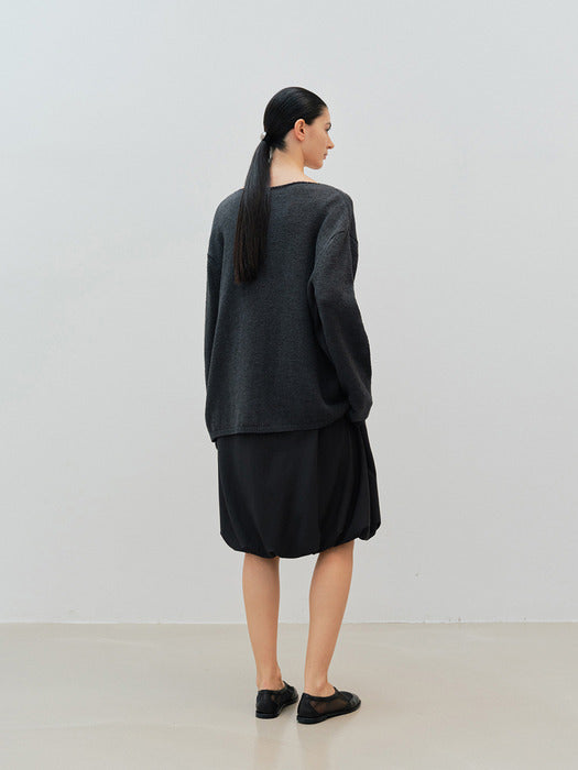 [moia] iris cardigan (charcoal)