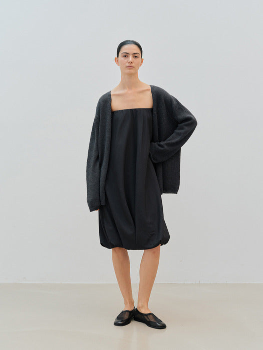 [moia] iris cardigan (charcoal)