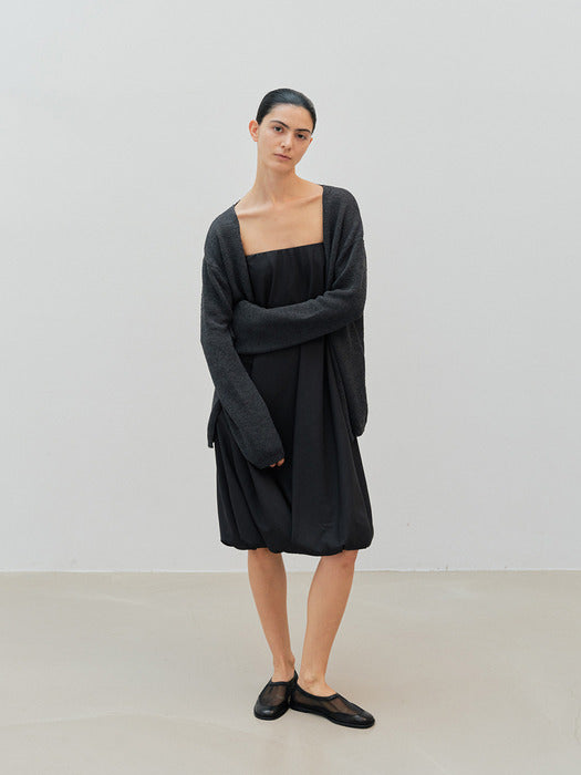 [moia] iris cardigan (charcoal)