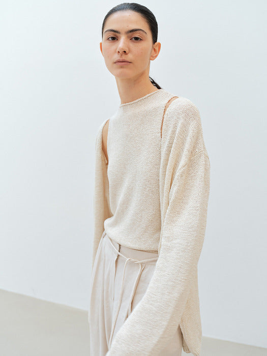 [moia] iris cardigan (ivory)