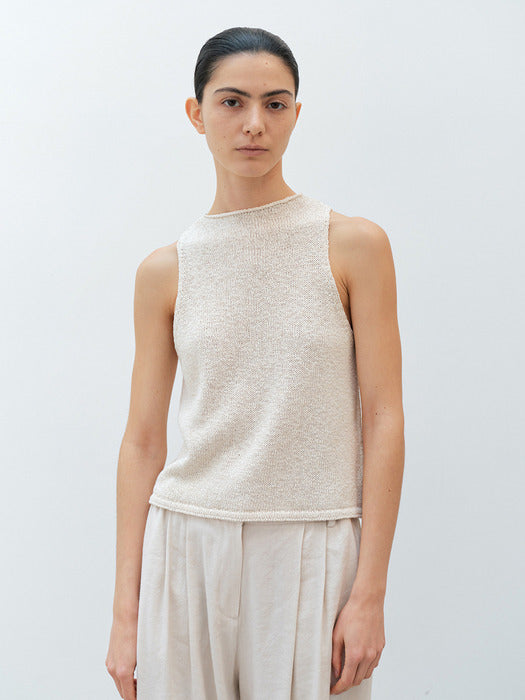 [moia] iris knit top (ivory)