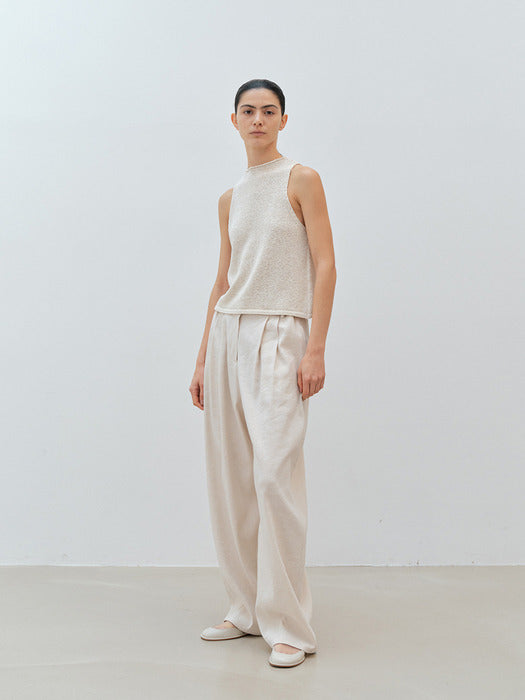 [moia] iris knit top (ivory)