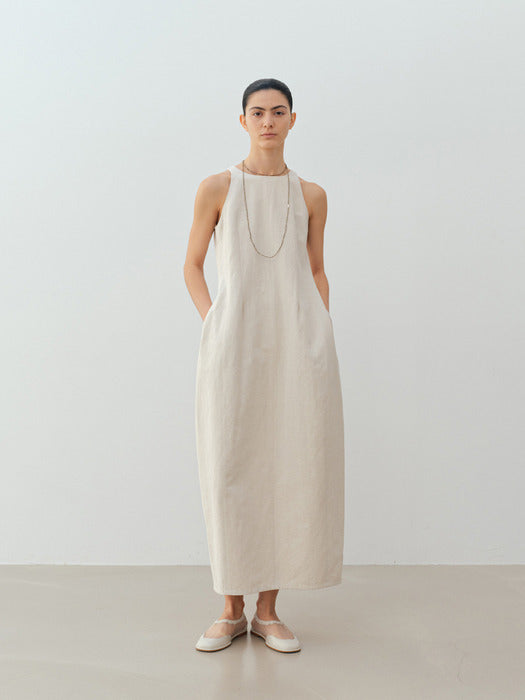 [moia] barrel dress (natural)