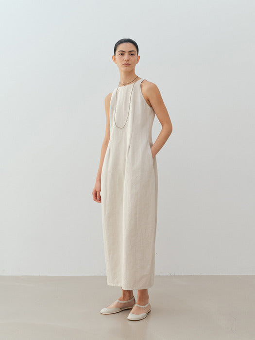 [moia] barrel dress (natural)