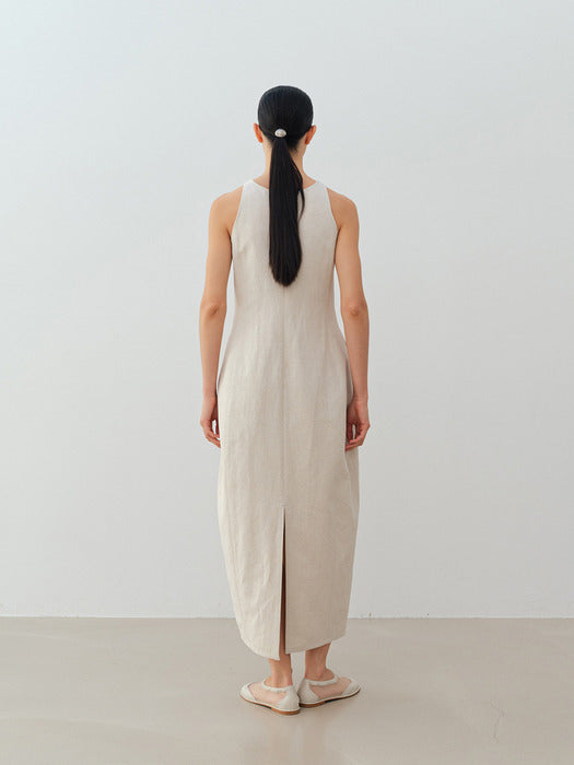 [moia] barrel dress (natural)