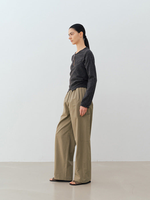 [moia] banding pants (vintage khaki)