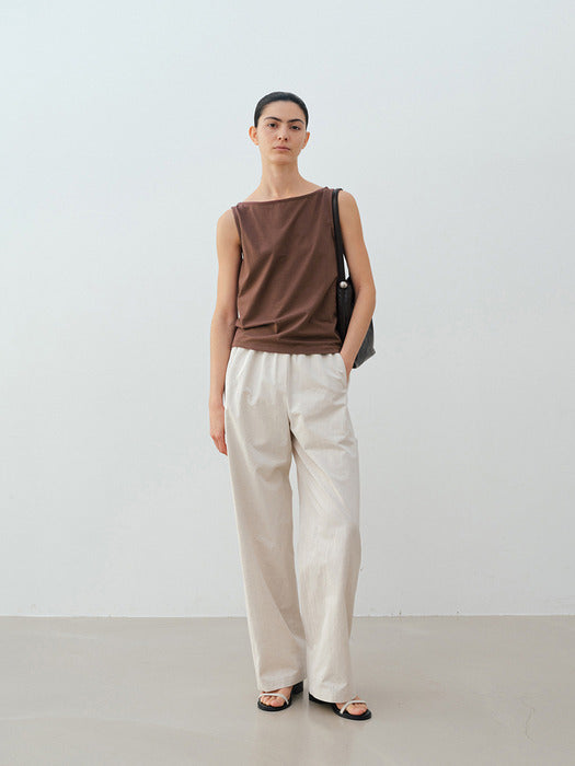 [moia] banding pants (ecru)