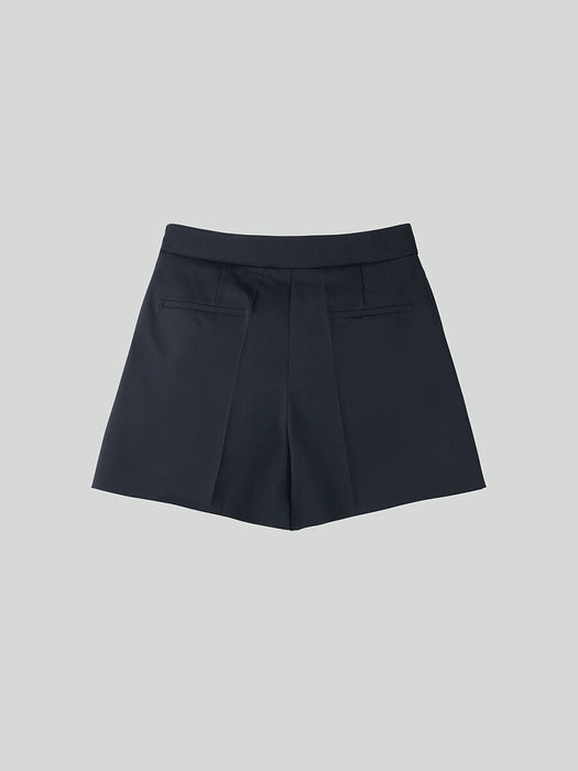 [recto] WRAP DETAIL CULOTTE PANTS (BLACK)