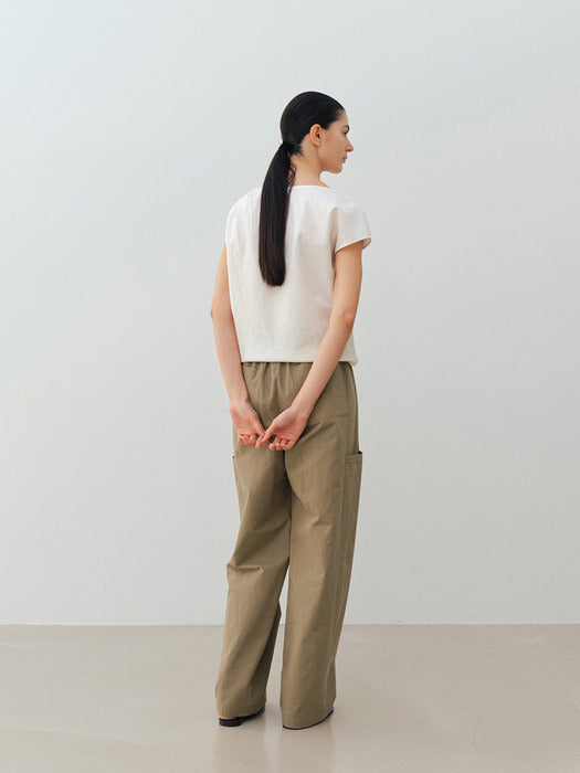 [moia] draped blouse (ivory)