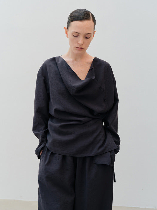 [moia] 2way shirt (navy)