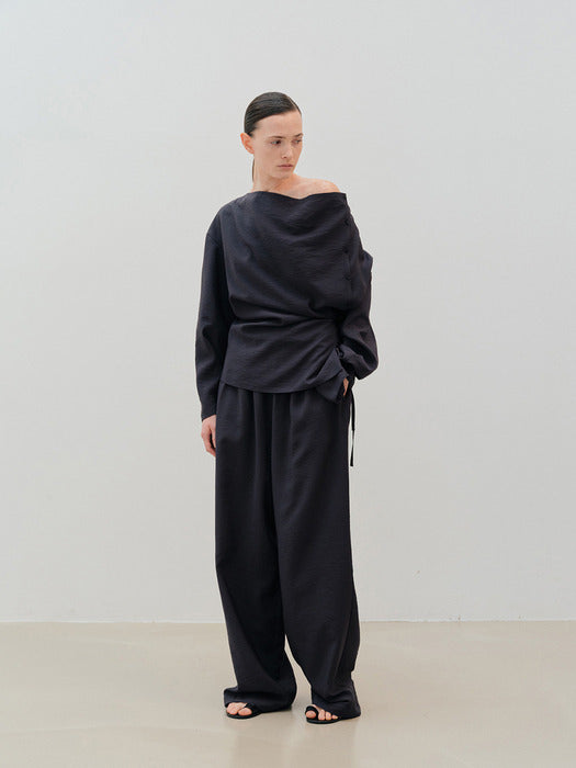 [moia] 2way shirt (navy)