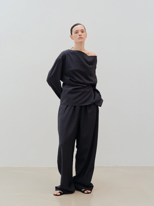 [moia] 2way shirt (navy)