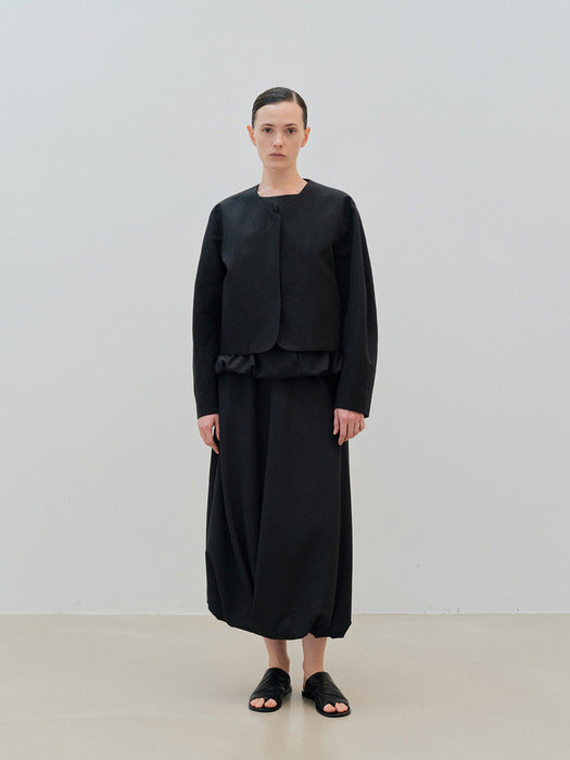 crop jacket (black)