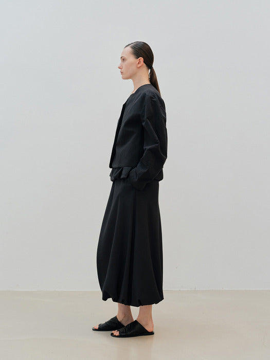 crop jacket (black)