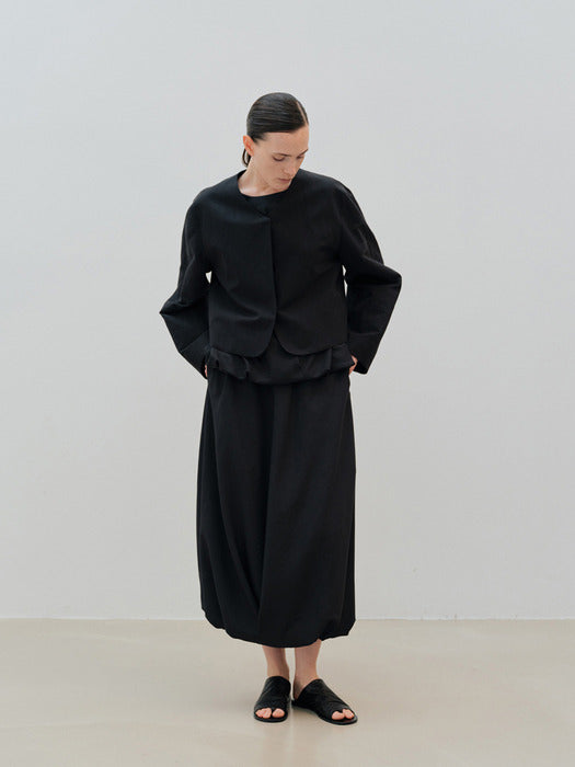 crop jacket (black)