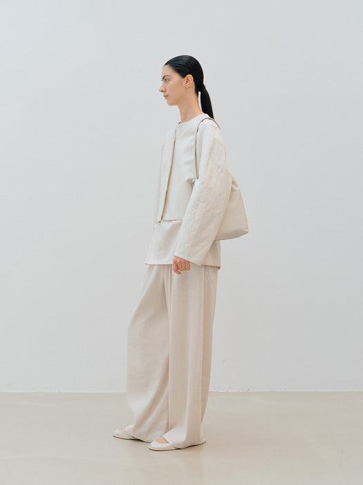 [moia] crop jacket (ecru)