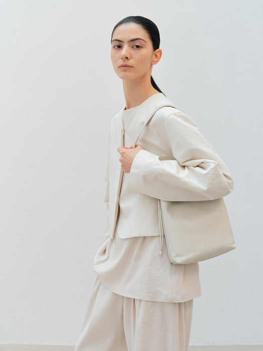 [moia] crop jacket (ecru)