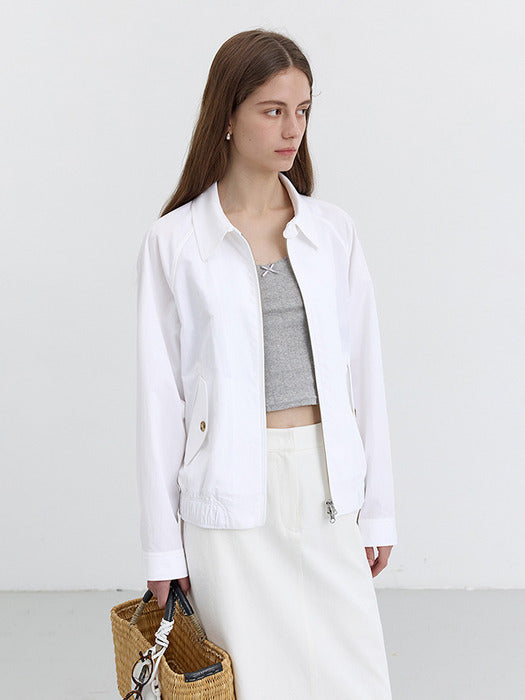 Dunst Unisex Summer Harrington Jacket Off White