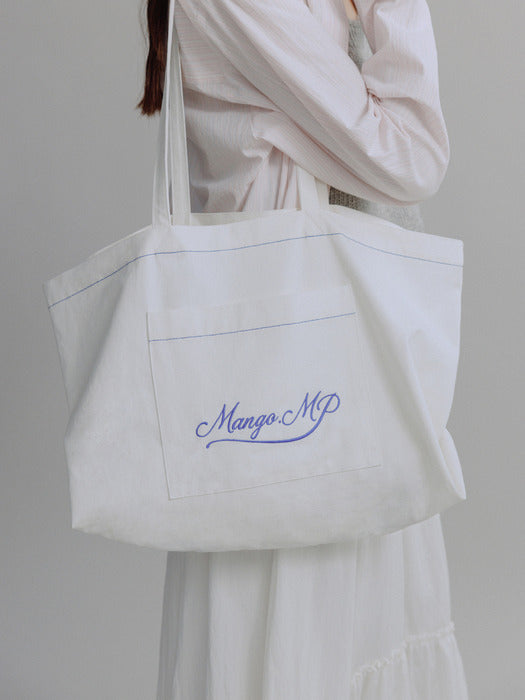 Mango Maniplease MP Cotton Bag White