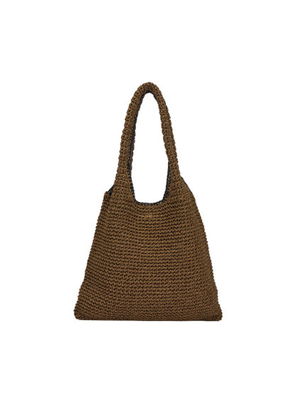 [Solo] Boater Weaving Hobo L (Boater Weaving Hobo Large) - 2 Colors
