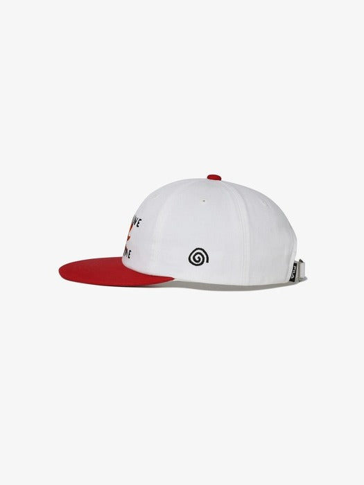 Graphic Semi-Flat Brim Baseball Cap_FS3CPH2301X_OWH