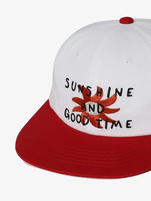 Graphic Semi-Flat Brim Baseball Cap_FS3CPH2301X_OWH
