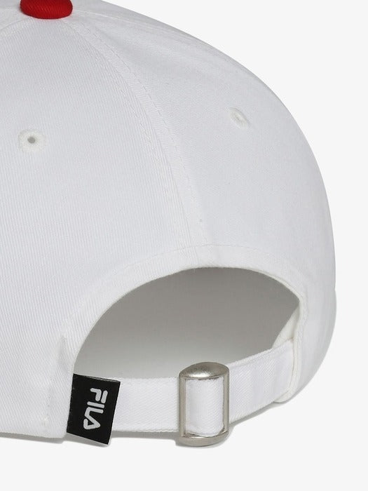 Graphic Semi-Flat Brim Baseball Cap_FS3CPH2301X_OWH
