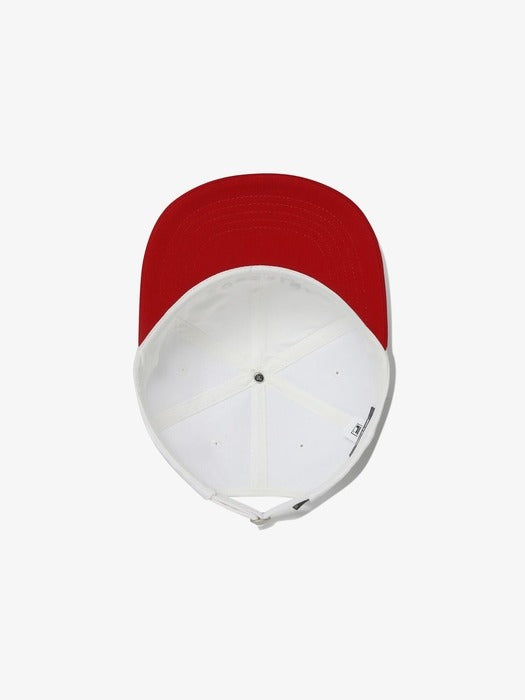 Graphic Semi-Flat Brim Baseball Cap_FS3CPH2301X_OWH