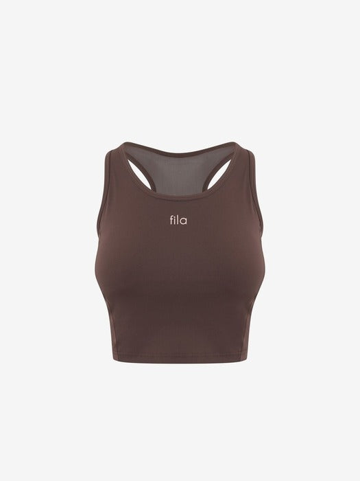 Women's Fitness Basic Cropped Bra Top_FS2ITH2251F_BRN