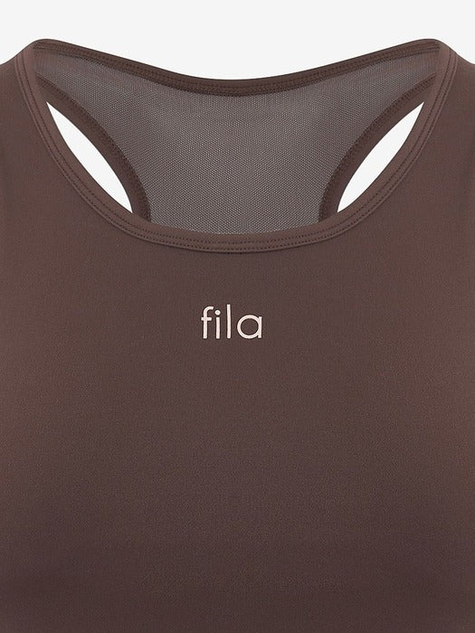 Women's Fitness Basic Cropped Bra Top_FS2ITH2251F_BRN