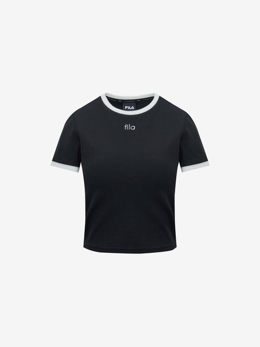 Women's 프리무브 Fitness Cropped T-Shirt_FS2ITH2252F_BLK