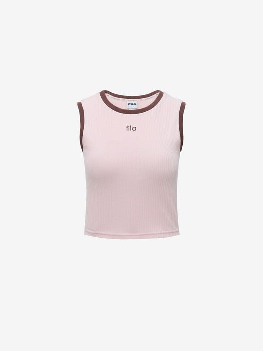 Women's 프리무브 Fitness Ribbed Sleeveless Top_FS2ITH2254F_SPN