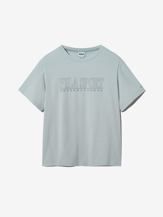 Cooling International Lettering Short-Sleeve Tee_FS2RSH2104X_LGY