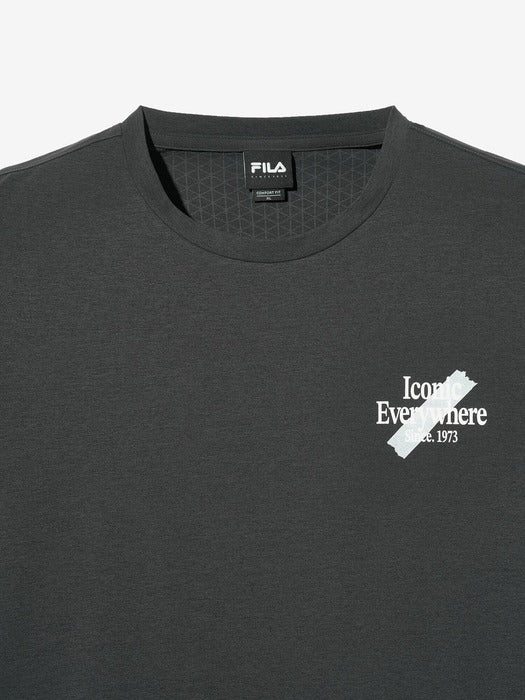 Cooling Iconic Graphic Short-Sleeve Tee_FS2RSH2106X_DGY