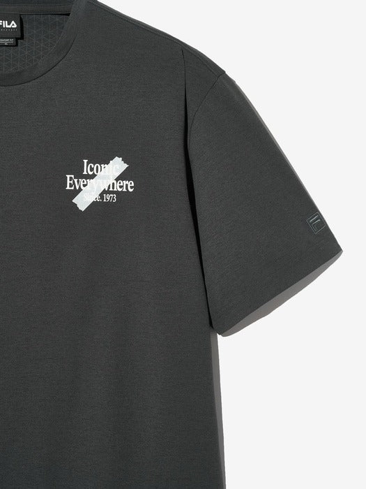Cooling Iconic Graphic Short-Sleeve Tee_FS2RSH2106X_DGY