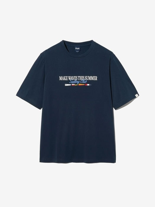 Sailing Lettering Supima Short-Sleeve Tee_FS2RSH2118X_DNA