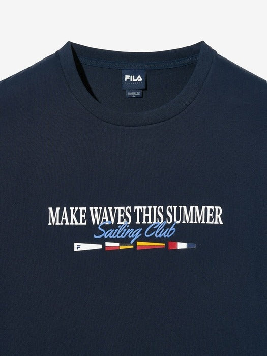 Sailing Lettering Supima Short-Sleeve Tee_FS2RSH2118X_DNA