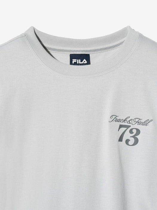 Shirred Cropped Short-Sleeve Tee_FS2RSH2157F_CGY