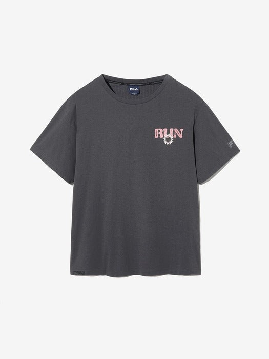 [Unisex] COLD WAVE2. Cooling PCM Sorona Print T-shirt_FS2RSH2212X_DGY