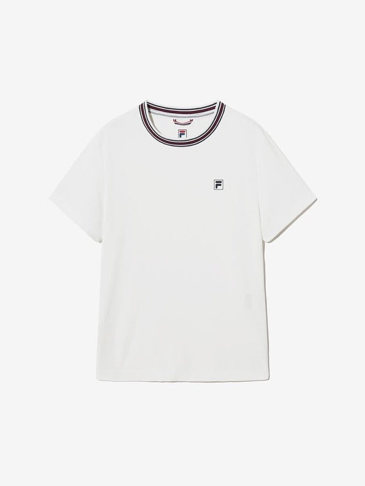 Basic Tennis Piqué T-Shirt_FS2RSH2351F_OWH