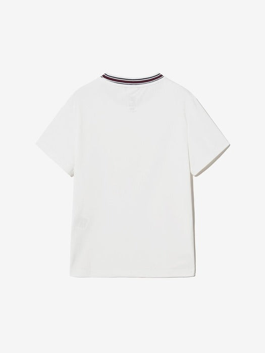 Basic Tennis Piqué T-Shirt_FS2RSH2351F_OWH