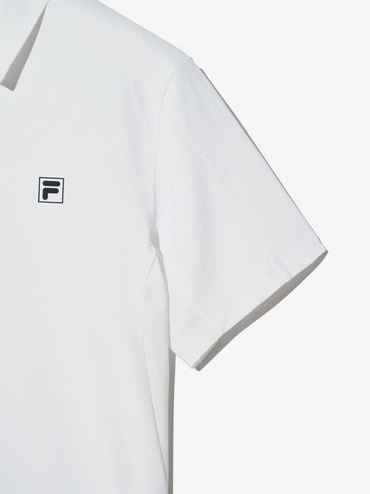 Tennis Cooling Polo Shirt_FS2TSH2301M_OWH