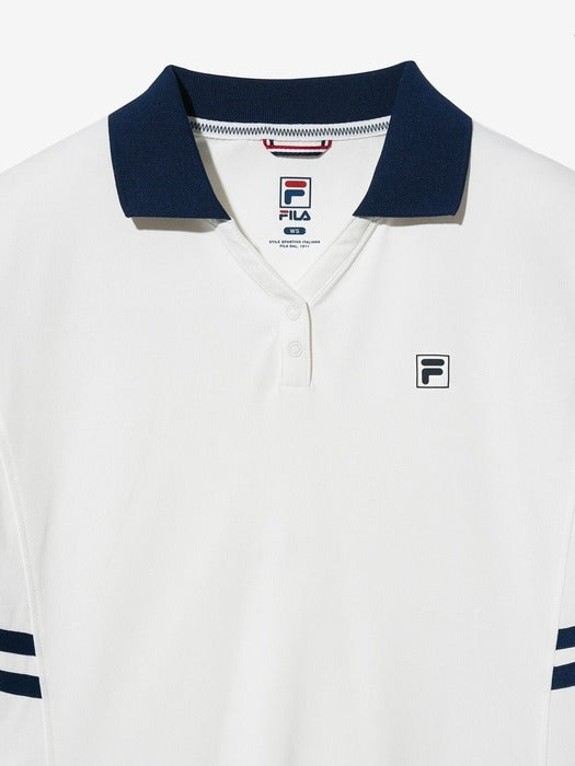 Tennis Sorona Collared T-Shirt_FS2TSH2352F_OWH