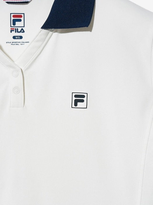 Tennis Sorona Collared T-Shirt_FS2TSH2352F_OWH