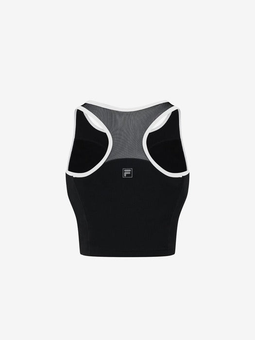 Women's Fitness Basic Crop Bra Top_FS2ITH2251F_BLK