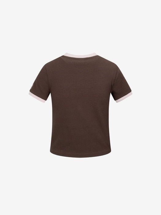 Women's Free Move Fitness Crop Tee_FS2ITH2252F_BRN
