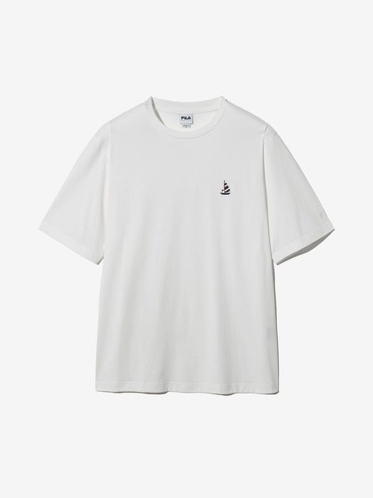 Sailing Boat Supima Short-Sleeve T-Shirt_FS2RSH2105X_OWH