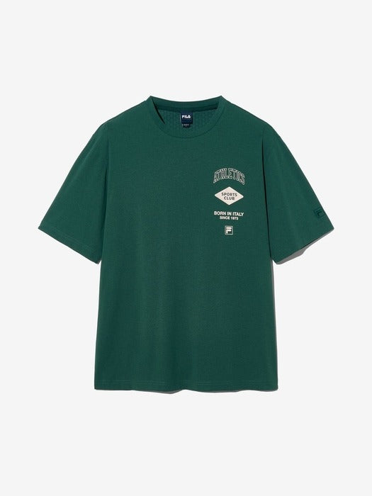 Cooling Triple-Logo Short-Sleeve Tee_FS2RSH2107X_DGR