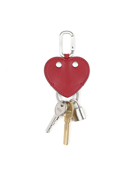 [osoi] HEART FLAT KEY RING [RED]