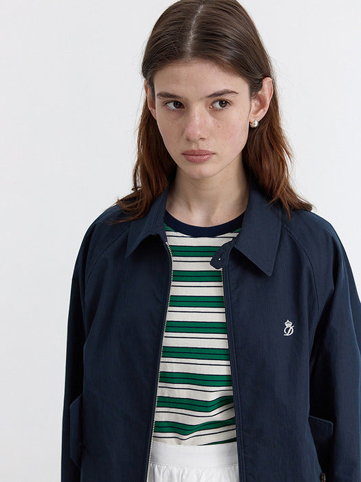 Dunst Unisex Summer Harrington Jacket French Navy